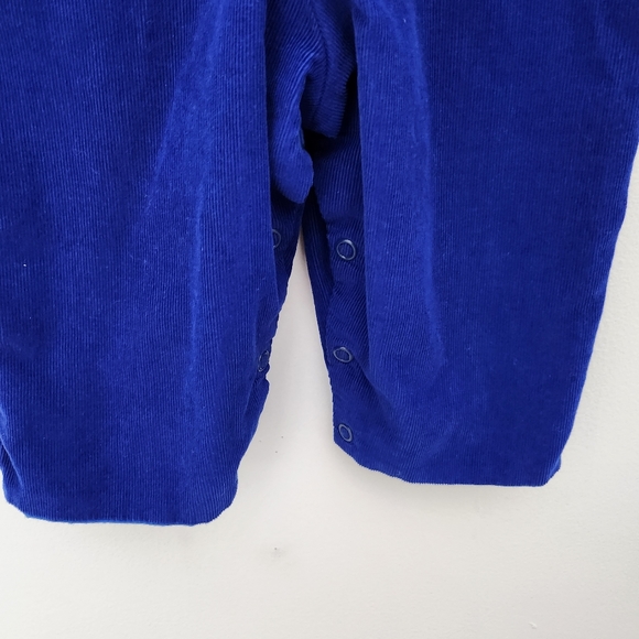 Vintage Mulberry St. 12M Blue Corduroy Applique Overall. 100% Cotton. - Picture 3 of 5